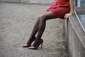 Mei Zi in Burgundy High Heels: A Sophisticated IESS Fashion Editorial - image 34