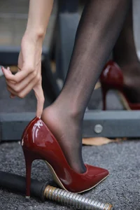 Mei Zi in Burgundy High Heels: A Sophisticated IESS Fashion Editorial - image 58