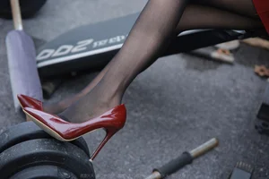 Mei Zi in Burgundy High Heels: A Sophisticated IESS Fashion Editorial - image 19