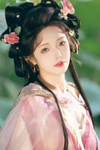 Coser Wen Mei Bu Jiang Dao Li - Mid-Autumn Festival: Ethereal Hanfu Beauty Amidst Serene Landscapes - image 0