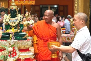 Traditional Buddha Bathing Ceremony Celebrated During Chol Chnam Thmay Festival - image 6