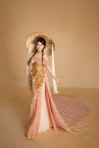 Cultural Masterpiece: Miss Ly Kim Thao Honors Vietnamese Heritage in Massive 200m Fabric Ao Dai - image 0
