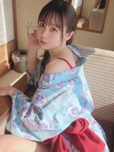 Elegance in Blue: Coser Yukata Style - Fantia Part01 - image 13