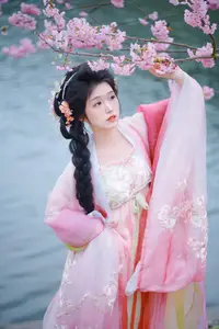 Zi Yu's Ethereal Beauty Amidst Cherry Blossoms – A YiTuYu Art Language Vol.8834 Masterpiece - image 0