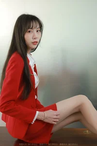 IESS Tuan Tuan Red Dress Office Lady Series - Elegant Long Legs Fashion Photography - image 20