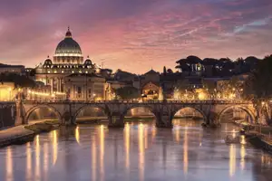 Discover St. Peter's Basilica Vatican: A magnificent Renaissance architectural icon under night lights - image 2