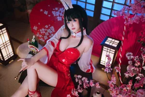Stunning Azur Lane Oyama Bunny Girl Cosplay by Ri Nai Jiao: Exclusive 47P High-Definition Image Collection for Anime and Gaming Fans - image 10
