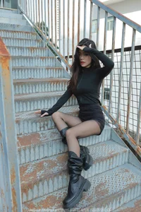 IESS Tu Tu Black Stockings and Long Boots: A Masterclass in Footwear Fashion - image 25