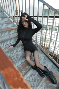 IESS Tu Tu Black Stockings and Long Boots: A Masterclass in Footwear Fashion - image 27