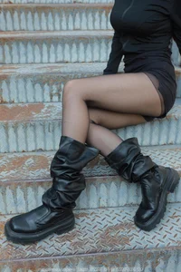 IESS Tu Tu Black Stockings and Long Boots: A Masterclass in Footwear Fashion - image 79