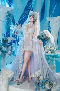 Natsuko Azur Lane Cheshire Wedding Dress Cosplay Gallery - image 0
