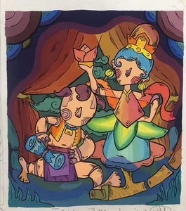Vietnamese Water Puppetry Art: Traditional Cultural Paintings Gallery - image 13