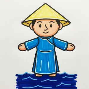Vietnamese Water Puppetry Art: Traditional Cultural Paintings Gallery - image 16