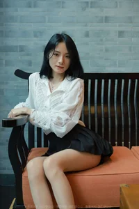 Youthful Energy: Xiao Liu in IESS Mini Pleated Skirt Collection - image 0