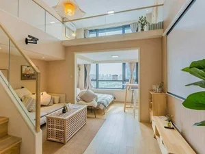 Modern 40m² Loft Apartment with 2 Bedrooms and Japanese Tea Room: Small Space Design Inspiration for Minimalist Living - image 7