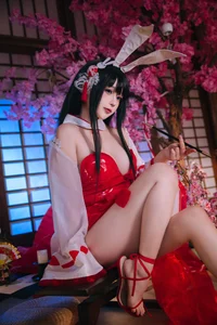 Elegant Chikuma Bunny Girl Cosplay: A Masterpiece by Ri Nai Jiao from Azur Lane - image 14