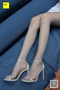 Qi Qi in IESS 189: Ankle Strap Sandals and Grey Silk Stockings - image 19